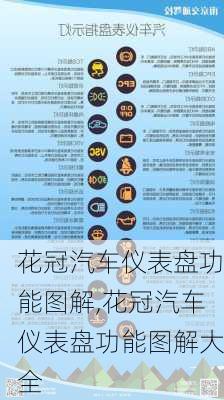 花冠汽车仪表盘功能图解,花冠汽车仪表盘功能图解大全