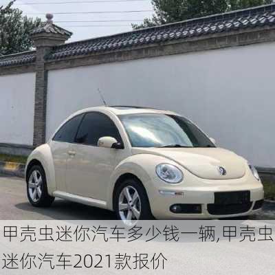 甲壳虫迷你汽车多少钱一辆,甲壳虫迷你汽车2021款报价