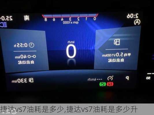 捷达vs7油耗是多少,捷达vs7油耗是多少升