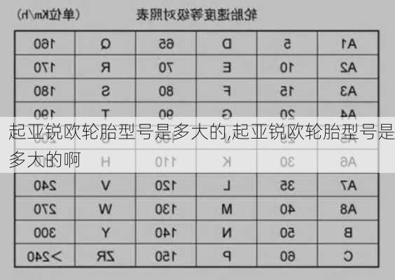 起亚锐欧轮胎型号是多大的,起亚锐欧轮胎型号是多大的啊