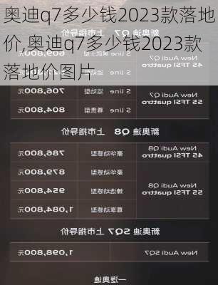 奥迪q7多少钱2023款落地价,奥迪q7多少钱2023款落地价图片