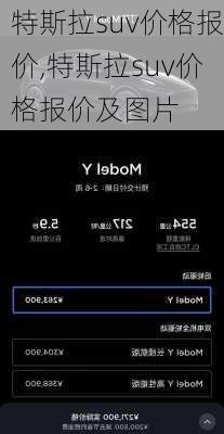 特斯拉suv价格报价,特斯拉suv价格报价及图片