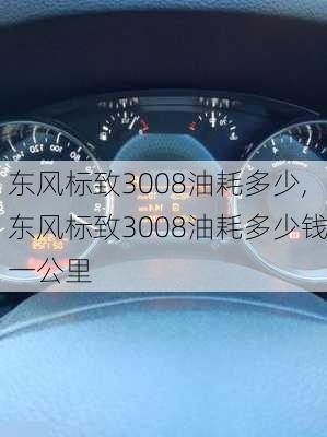 东风标致3008油耗多少,东风标致3008油耗多少钱一公里