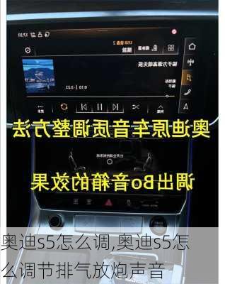 奥迪s5怎么调,奥迪s5怎么调节排气放炮声音